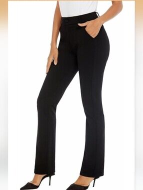 Amazon iChosy Women's Ease into Comfort Barely Bootcut Stretch Dress Pants NWT
